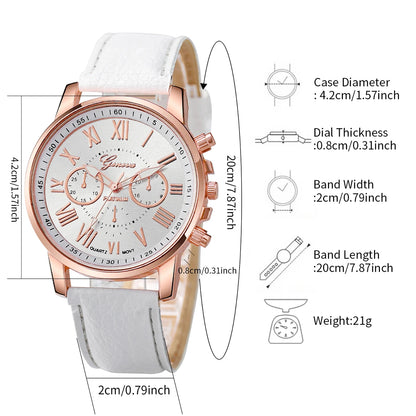 5PCS/Set Women's Watch Fashion Roma Z9