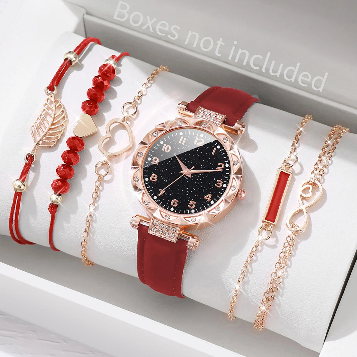 6PCS/Set Women's Watch Luxury Roma Z4