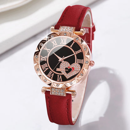 6PCS/Set Women's Watch Luxury Roma Z4