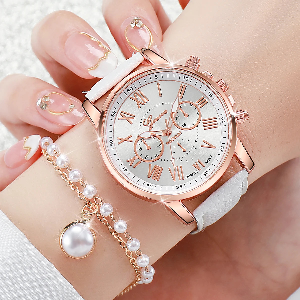 5PCS/Set Women's Watch Fashion Roma Z9