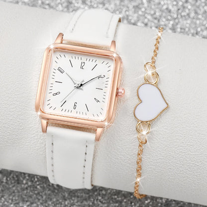 2PCS/Set Fashion Square Women's Watch Z5