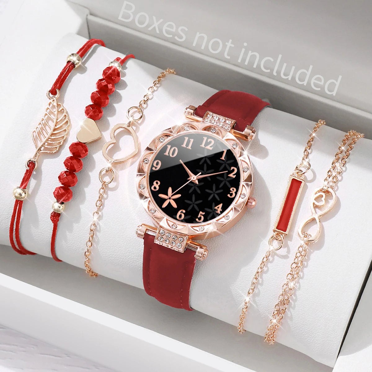 6PCS/Set Women's Watch Luxury Roma Z4